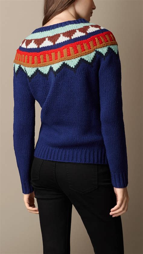 burberry blue knit|burberry knitwear for women.